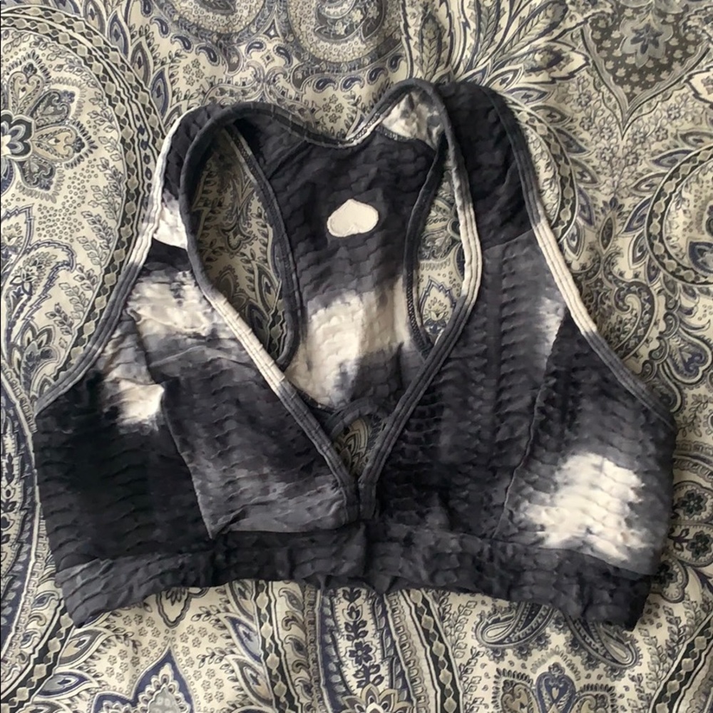 Booty by Brabants Tie Dye Top Black & White